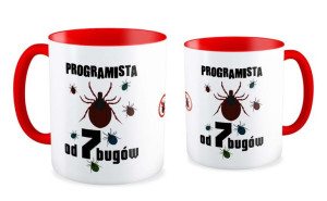 Kubek dla informatyka Programista od 7 bugów
