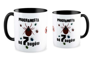 Kubek dla informatyka Programista od 7 bugów