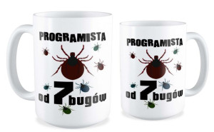 Kubek dla informatyka Programista od 7 bugów