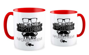 Kubek dla informatyka Nie jestem hipsterem