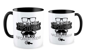 Kubek dla informatyka Nie jestem hipsterem