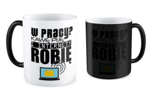 Kubek dla informatyka W pracy robię internety