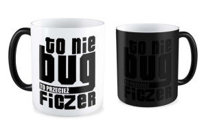 Kubek dla informatyka To nie bug to przecież ficzer