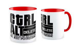 Kubek dla informatyka Ctrl ALT Delete