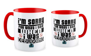 Kubek dla informatyka Im sorry for what i said when i was debugging