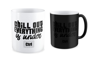 Kubek dla informatyka Chill out everything is under Ctrl
