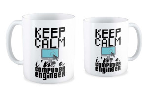 Kubek dla informatyka Keep calm I'm a computer enginer