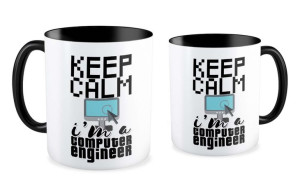 Kubek dla informatyka Keep calm I'm a computer enginer