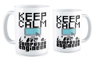 Kubek dla informatyka Keep calm I'm a computer enginer