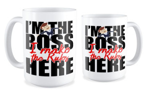Kubek dla szefa I make the boss