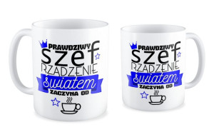 Kubek dla szefa Prawdziwy szef rządzenie światem zaczyna od kawy
