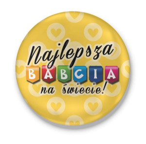 Przypinka dla Najlepszej Babci na świecie
