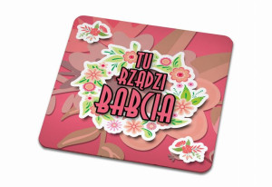 Podkładka pod kubek dla Babci Tu rządzi Babcia