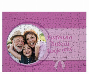 FOTO Puzzle z imieniem dla Cudownej Babci