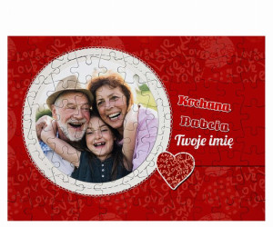 FOTO Puzzle z imieniem dla Kochanej Babci