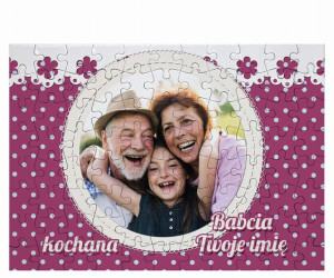 FOTO Puzzle z imieniem dla Kochanej Babci