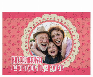 FOTO Puzzle z imieniem dla Najfajniejszej Babci na świecie