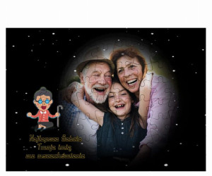 FOTO Puzzle z imieniem dla Najlepszej Babci we wszechświecie
