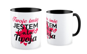 Kubek na walentynki z imieniem Jestem cała Twoja