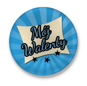 Lusterko okrągłe walentynkowe Mój walenty