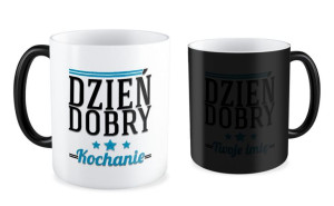 Kubek miłosny z imieniem Dzień dobry kochanie
