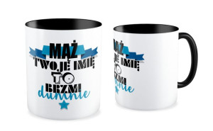 Kubek miłosny z imieniem Mąż to brzmi dumnie