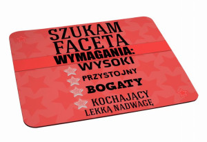 Podkładka pod myszkę Szukam faceta