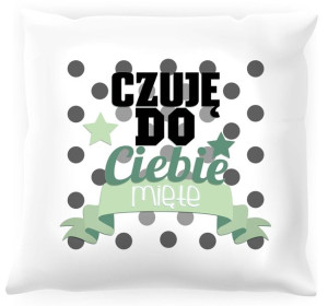 Poduszka Czuję do Ciebie mięte