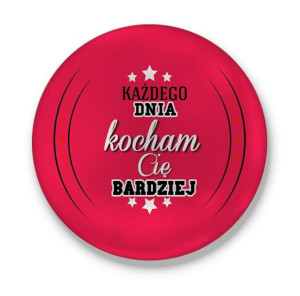 Przypinka miłosna Każdego dnia kocham Cię bardziej