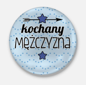 Przypinka miłosna Kochany mężczyzna