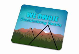 Podkładka pod kubek na Walentynki We dwoje przeniesiemy każdą górę