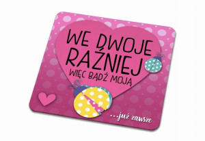 Podkładka pod kubek na Walentynki We dwoje raźniej