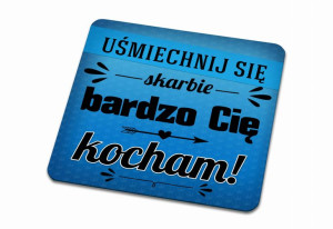 Podkładka pod kubek Uśmiechnij się skarbie