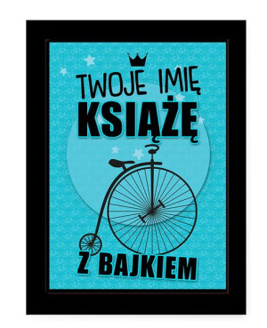 Dyplom z imieniem dla Księcia z bajkiem