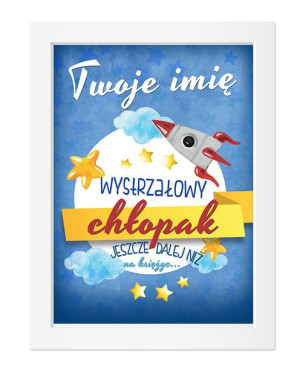 Dyplom z imieniem dla wystrzałowego Chłopaka