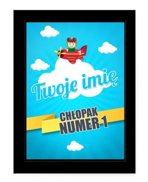Dyplom z imieniem dla  Chłopaka numer 1