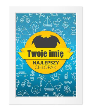 Dyplom z imieniem dla najlepszego Chłopaka