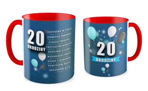 Kubek 20 urodziny