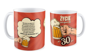 Kubek Życie zaczyna się po 30stce