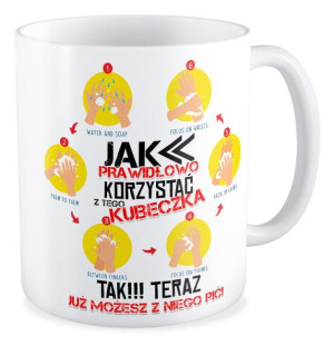 Kubek koronawirus  Prawidłowe korzystanie