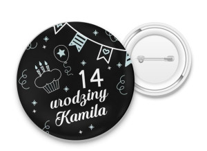 Przypinka Urodziny z Twoim Imieniem #9
