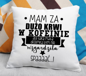 Poduszka - Mam za dużo krwi w kofeinie ale taką mała drzemką bym nie wzgard