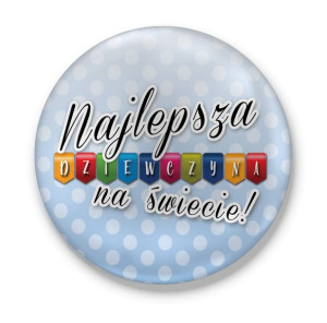 Lusterko okrągłe Najlepsza Dziewczyna na świecie