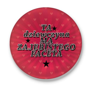 Lusterko okrągłe Ta Dziewczyn ma zajebistego faceta