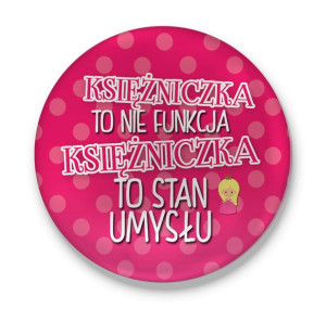 Lusterko okrągłe Księżniczka to nie funkcja, księżniczka to stan umysłu