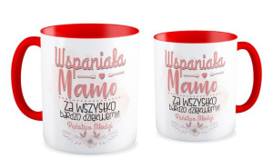 Kubek Wspaniała Mamo za wszystko bardzo dziękujemy!