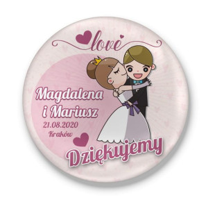 Przypinka Podziękowanie dla Gości