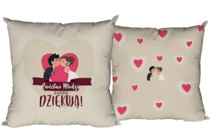 Poduszka Państwo Młodzi Dziękują za wszystko