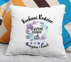 Poduszka Kochani Rodzice Dziękujemy za wszystko