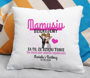 Poduszka Mamusiu Dziękujemy